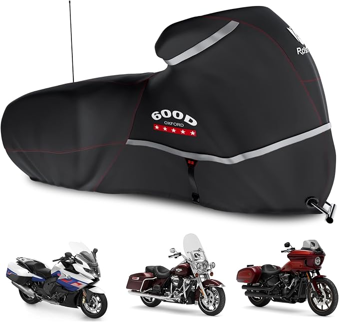 Rosefray Motorcycle Cover 600D Waterproof by Rosefray