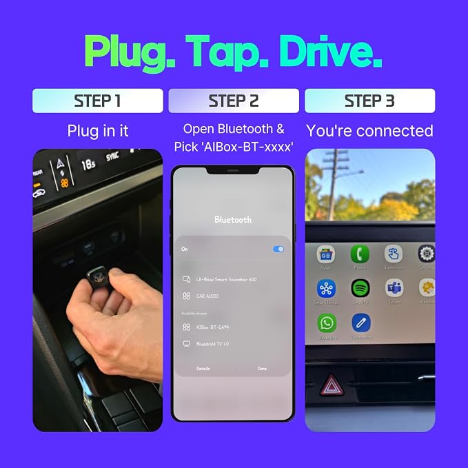 2025 Upgraded Wireless CarPlay & Android Auto Adapter | Instantly Converts - Image 5