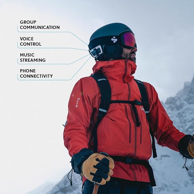 Cardo PACKTALK Outdoor Helmet Communication System, Snowboard and Cycling - Image 5