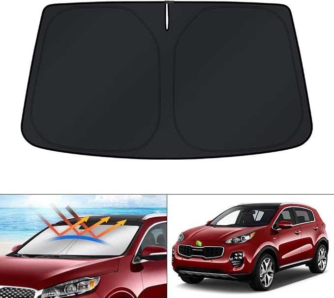 KUST Windshield Sun Shade for 2016-2020 Kia Sorento Accessories, Custom Fit Car by KUST