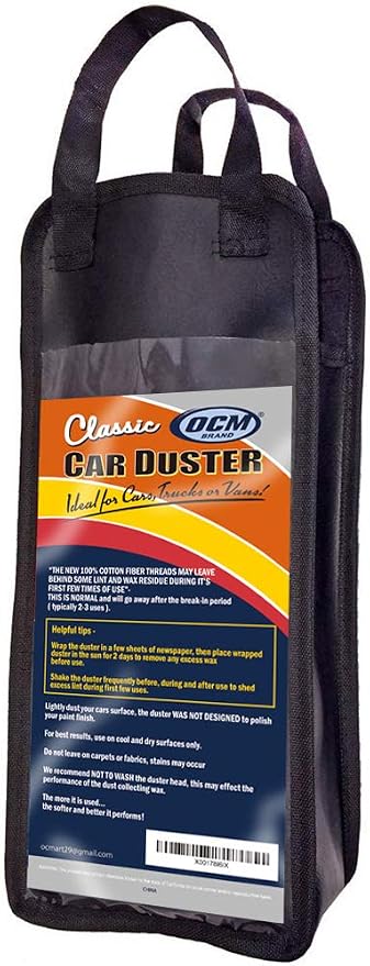 Classic Car Duster with Solid Wood Handle Includes Storage Case - Image 5
