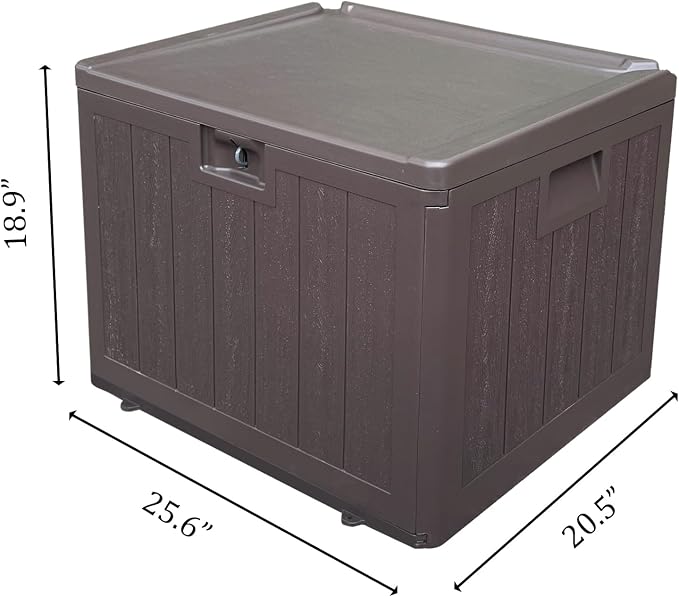 Premium Pro Edition 35 Gallon Lockable Resin Deck Box, Waterproof & - Image 2