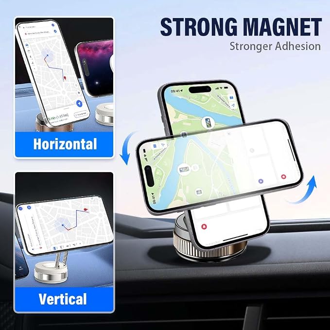 360° Adjustable Vacuum Magnetic Phone Holder, 2025 Strong Suction Portable - Image 6