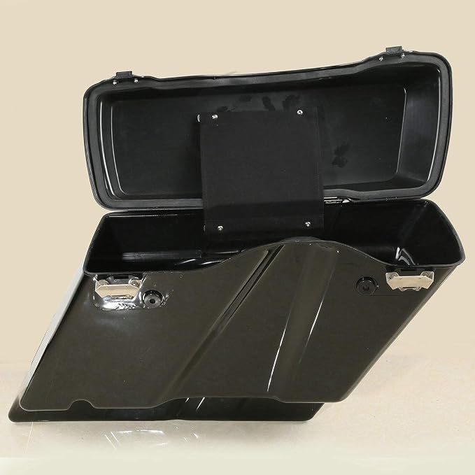 XFMT Hard Saddlebags + Chrome Conversion Brackets Compatible - Image 5