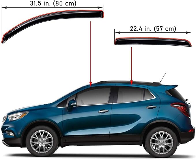Lightronic Extra Durable Clip-on in-Channel Auto Vent Window Visor, Fits - Image 2