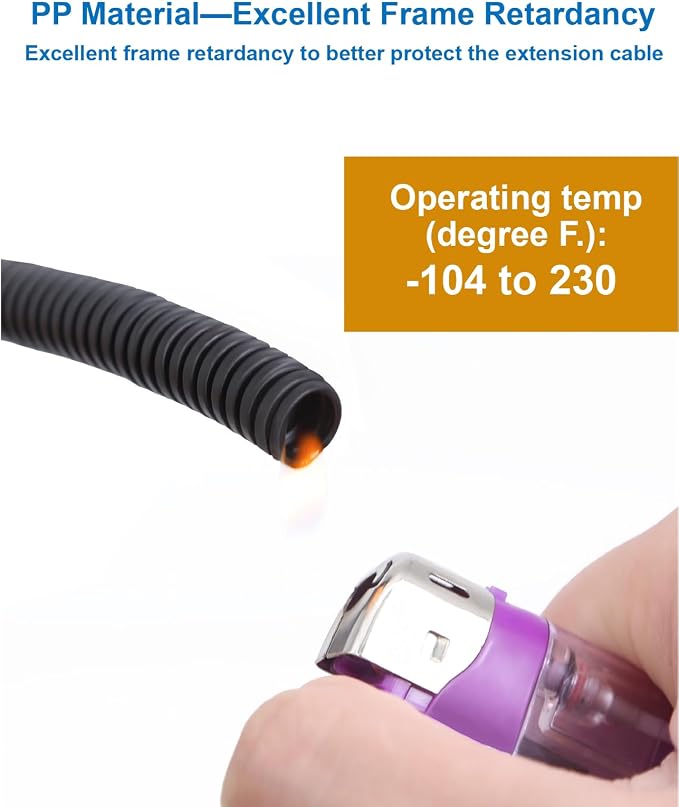 4 Pin Backup Camera Cable with Corrugated Tube Cover, 4 Pin Aviation Extension - Image 5