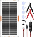 OYMSAE 10W Solar Car Battery Charger Portable 12V Trickle Battery Charger & by OYMSAE