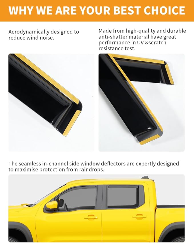 in-Channel Window Rain Guards Fit - Image 5