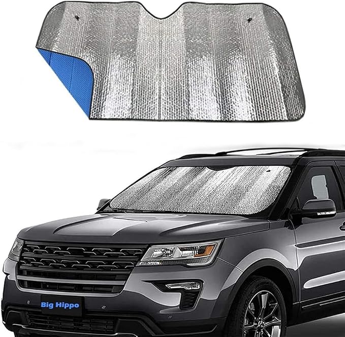 Big Hippo Car Windshield Sun Shade UV Rays Sun Visor Shade, Auto Front Car by BigHippo