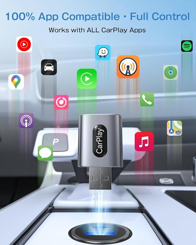 Wireless CarPlay Adapter for iPhone, 3X Faster Auto-Connect, No Lag, Plug & Play - Image 7
