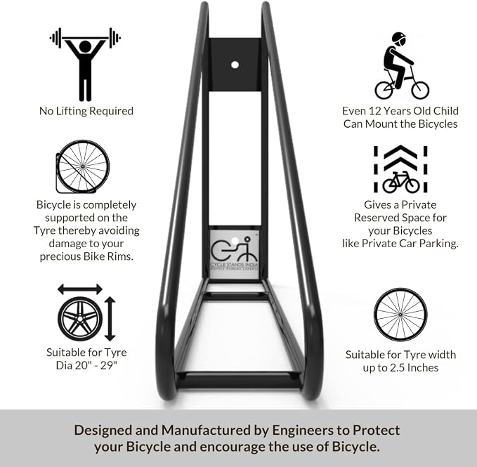 Bike Wall Mount Vertical Bike Hanger - Image 5
