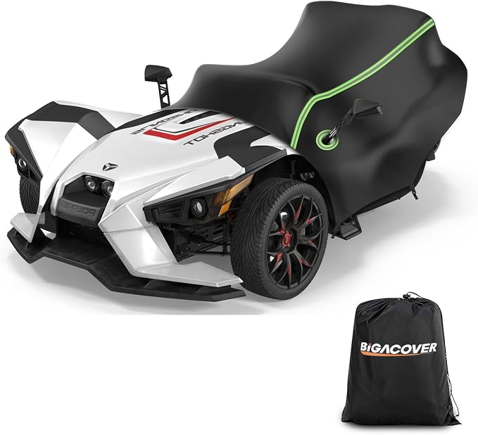 Half Cover for Polaris Slingshot, 420D Oxford Cloth Windshield Cover Waterproof by BIGACOVER