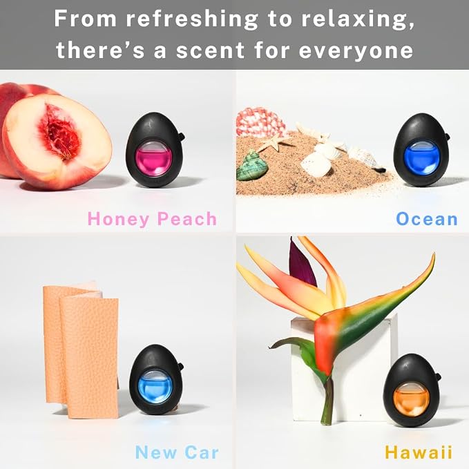 Air Jungles Car Air Freshener Vent Clip 4 Count, Variety Pack, New Car - Image 2