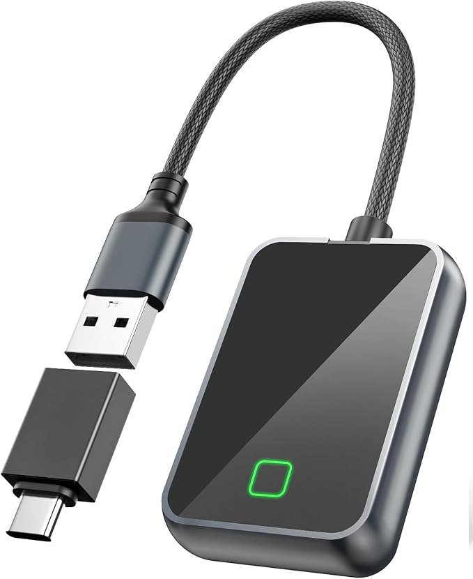 Wireless Carplay Adapter for iPhone, Converts Wired CarPlay to Wireless by RUMIXI