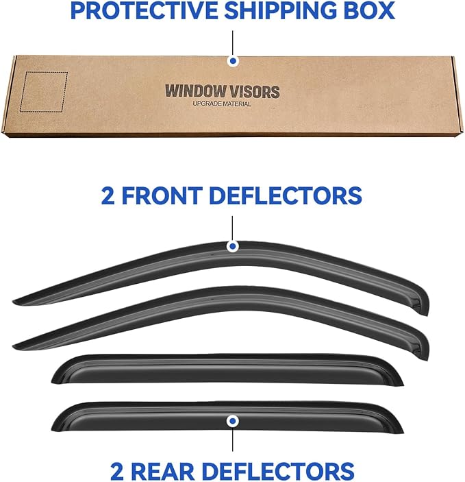 Window Visors Rain Guards Shield - Image 5