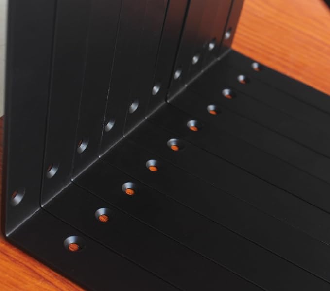 20 Pack L20 x H 12" Black Heavy Duty Shelf Brackets - Image 4