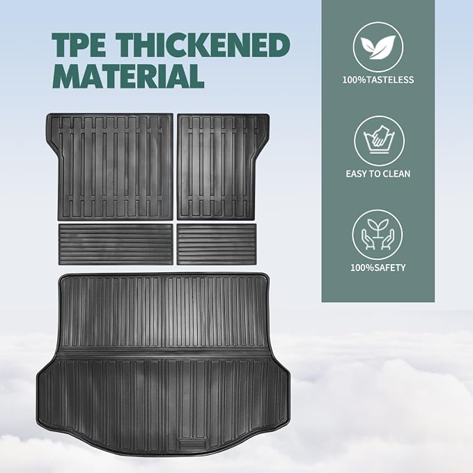 Vanseno Cargo Liner & Backrest Mat Compatible - Image 3