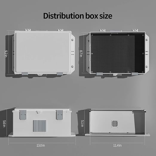 Outdoor Electrical Junction Box, ABS Water Resistant Enclosure - Image 3