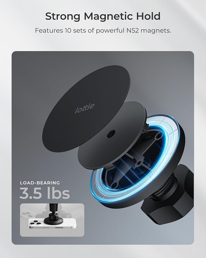 iOttie iTap 3 Magnetic Flush Mount Car Mount Phone Holder - Image 6