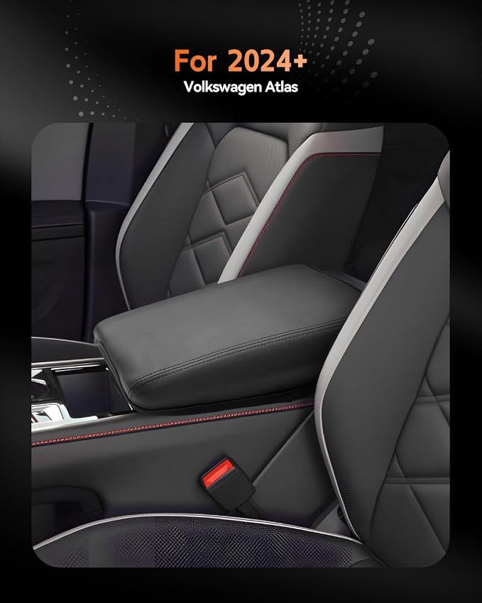CDEFG for Volkswagen Atlas 2024 2025 Center Console Cover Armrest Box Cover for - Image 2