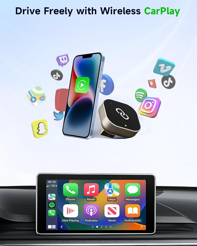 Wireless CarPlay Adapter – 2025 Upgraded Mini Design, Fast Pairing, Stable - Image 2