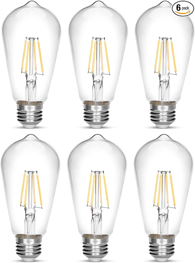 LED Edison Bulb 4W, Antique 40W Vintage Edison Bulb, E26 Light Bulb Non by NOTOC