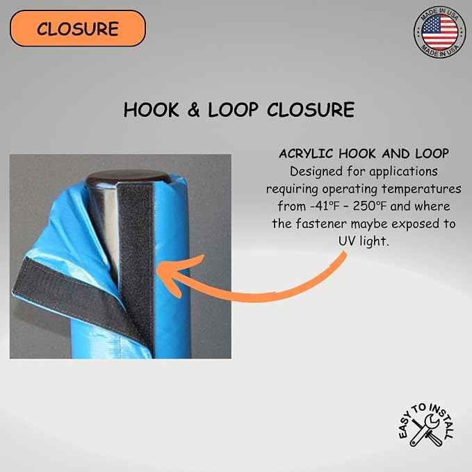Safety Pole Pad, 4 FT Tall, 1” Thick Foam, Weatherproof, UV-Resistant, - Image 8