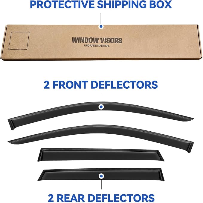 Window Visors Rain Guards Shield - Image 6