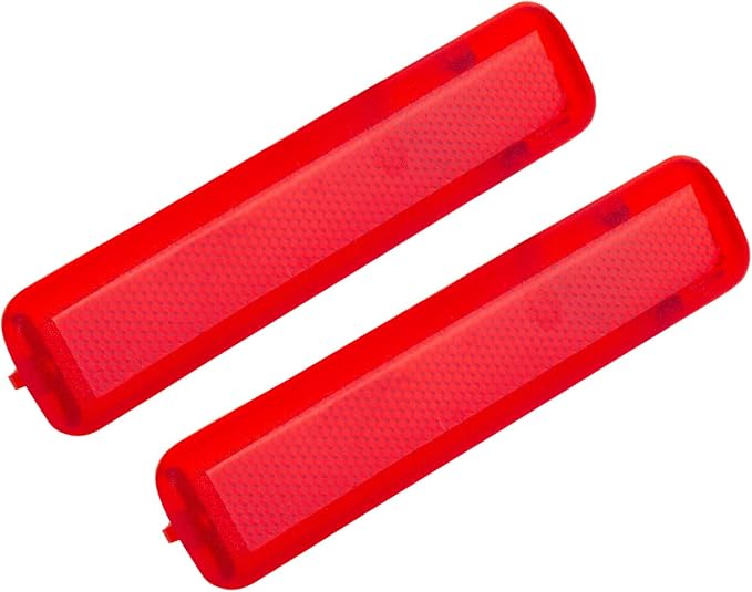 Rear Left Driver and Right Passenger Side Door Red Reflector Panel.Fit - Image 3