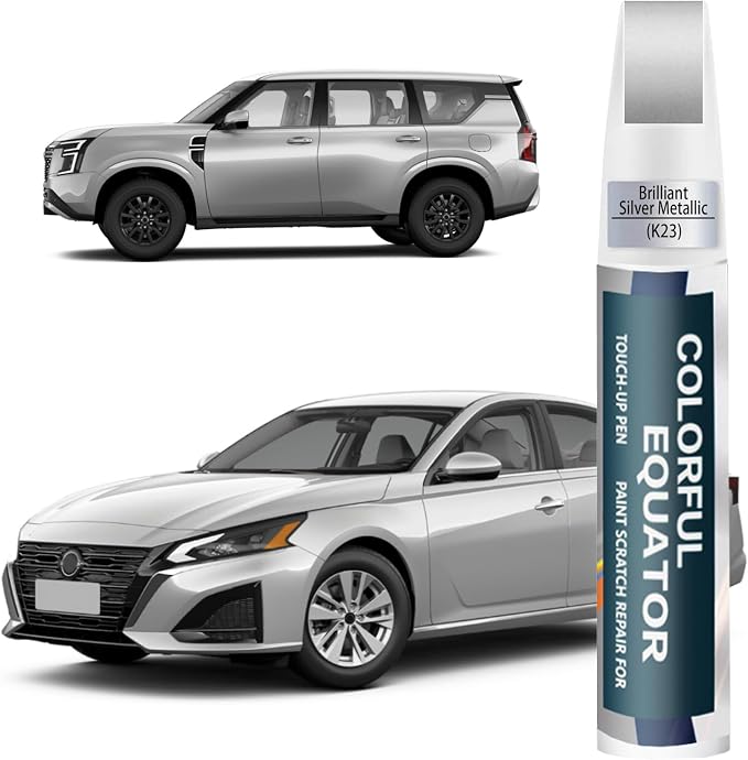 K23 Brilliant Silver Metallic Touch Up Paint by SNSIR