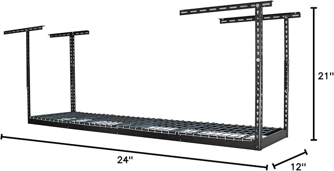 MonsterRax Overhead Garage Storage Rack 2x8, Ceiling Mounted Shelving, - Image 2