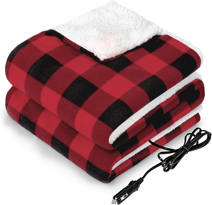 Sealy 12-Volt Heated Car Blanket, Portable Electric Blanket by Sealy