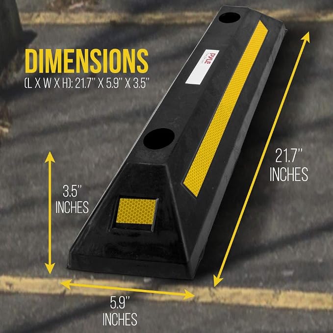 Pyle Curb Garage Vehicle Floor Stopper - Image 3
