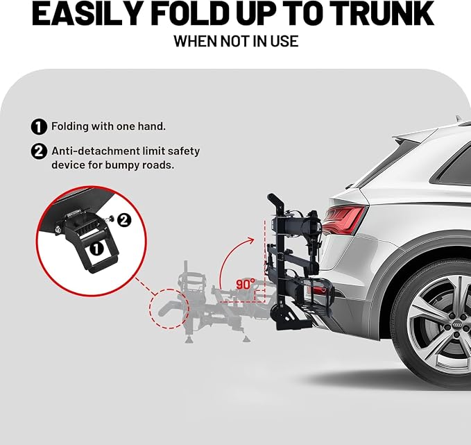 200 lbs E-Bike Rack Hitch Mount Platform Style - Image 7