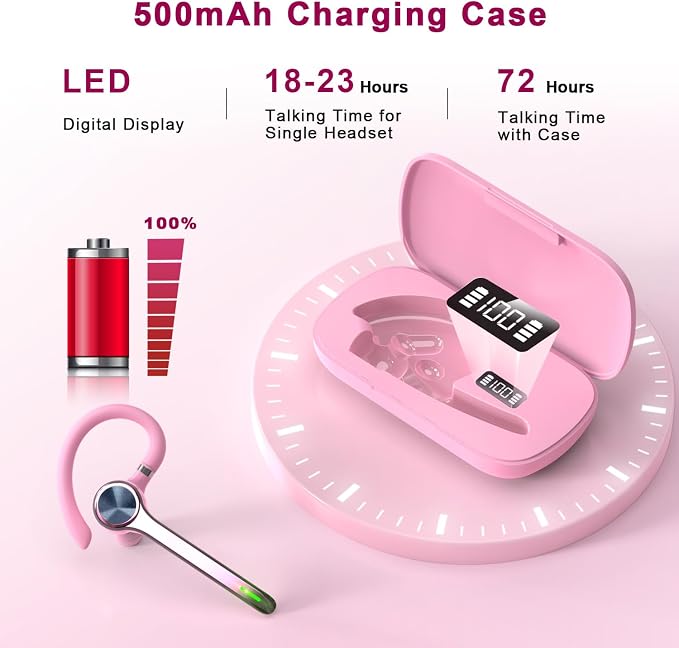 Bluetooth Headset, Wireless Bluetooth Earpiece - Image 2