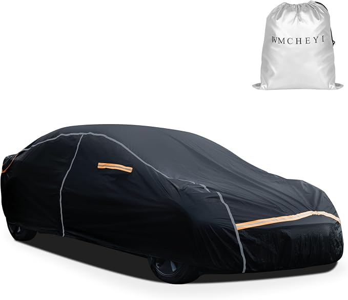 Car Cover Waterproof All Weather, 6 Layers Car Covers by FOCUSONCARPROTECTION