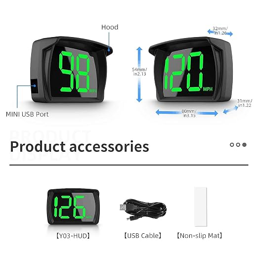 GPS Digital Speed Meter Speedometer HUD - Image 9