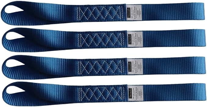 Heavy Duty Soft Loop Tie Down Straps 1.5 inches 18 inches 10, 000 LBS Breaking by Yuoneiy