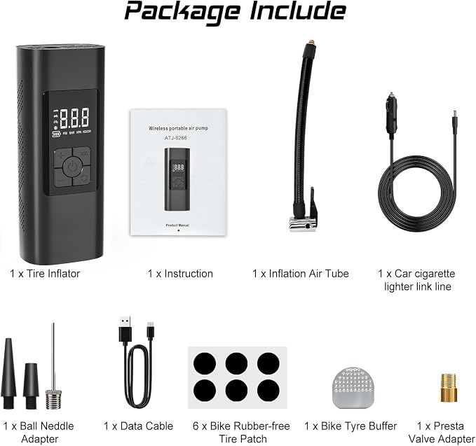 Tire Inflator Portable Air Compressor - Image 6