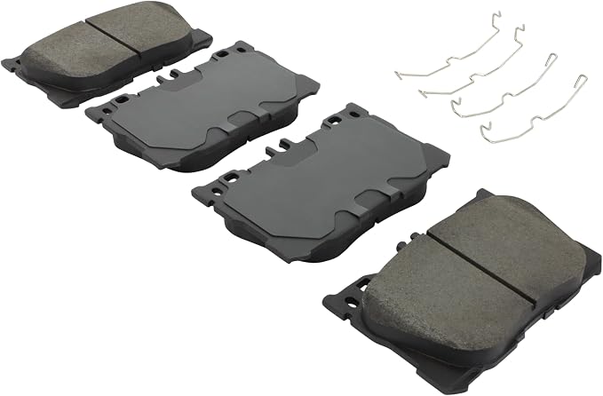 Premium Semi-Metallic Front Brake Pads Compatible - Image 2