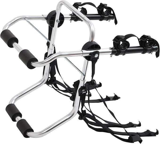 Rockland Aluminum 2-Bike Rack, 70 lbs Capacity, Lightweight Trunk Mount Bike by Rockland