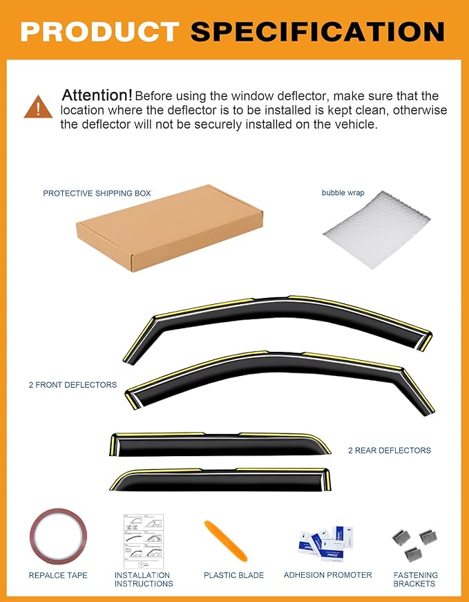 in-Channel Window Rain Guards Fit - Image 7