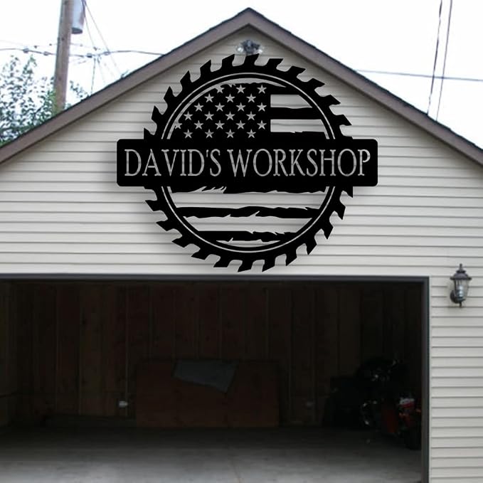 Personalized Papa's Workshop Metal Sign by Pamaheart