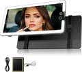 Solar Car Sun Visor Vanity Mirror, Sun Visor Makeup Mirror by Junyaoxuan