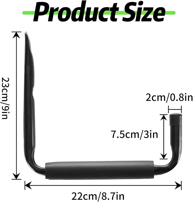 CROISSANT 2Pack Garage Storage Ladder Hook, Suitable - Image 2
