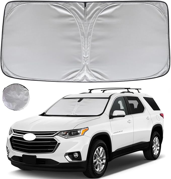 KAYZT Windshield Sun Shade for 2018-2024 Che-vrolet/Chevy Traverse LS, High by KAYZT