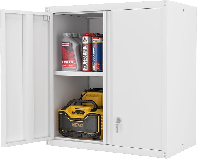 LUCYPAL Metal Wall Cabinet, Garage Storage Cabinets by HomeOfficeFurniture