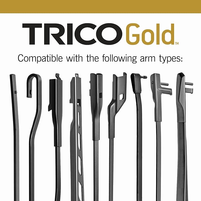 TRICO Gold™ 24 & 20 Inch Pack of 2 Automotive Replacement Windshield Wiper - Image 5
