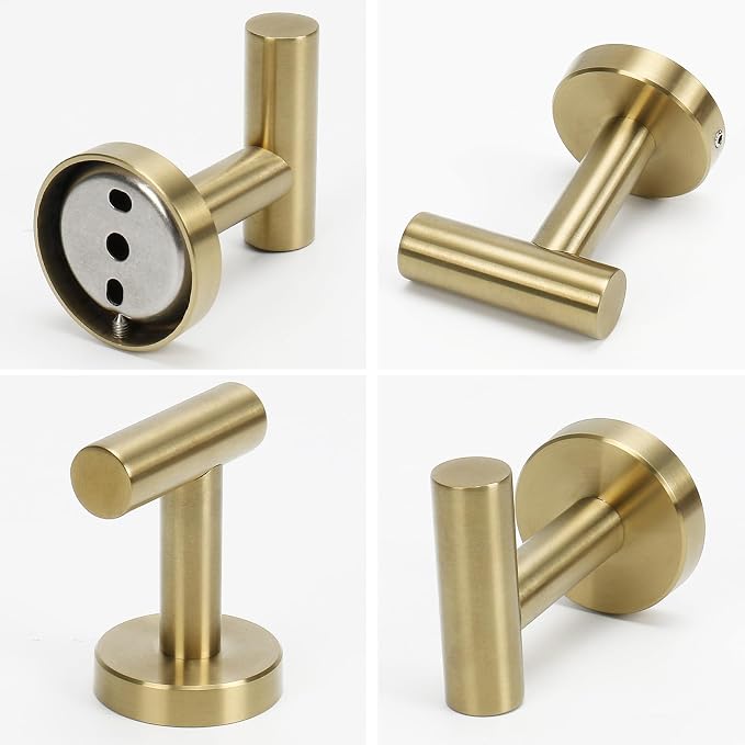 NearMoon Bath Towel Hooks- SUS 304 Stainless Steel Robe Hook Holder, Heavy Duty - Image 6
