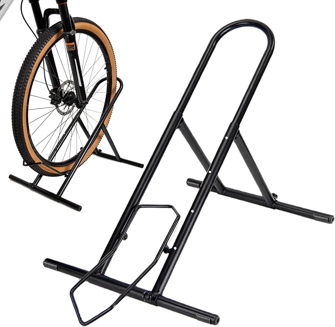 Folding Bike Floor Stand Rack, Portable Bicycle Parking Rack Storage by Unknown